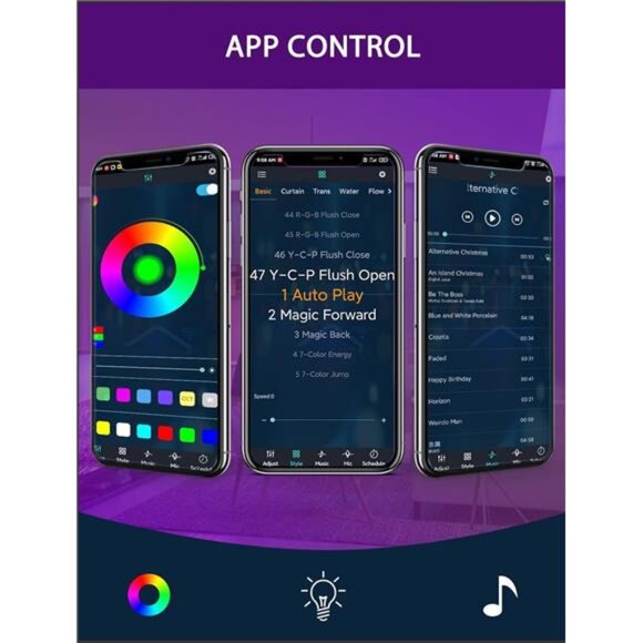 Motion Sensor Lights Indoor Under Bed Lights, Plug-in RGB Motion Sensor Led - Picture 3 of 7